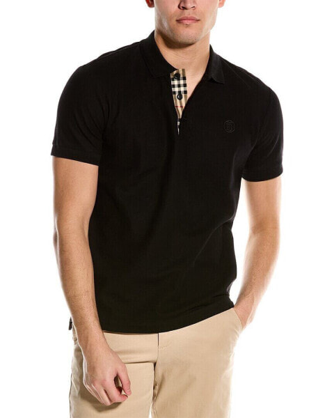 Burberry Monogram Motif Polo Shirt Men's Black S