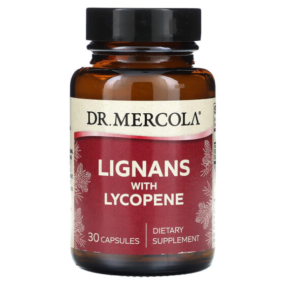Витамины группы B Dr. Mercola Lignans с Ликопином, 30 капсул