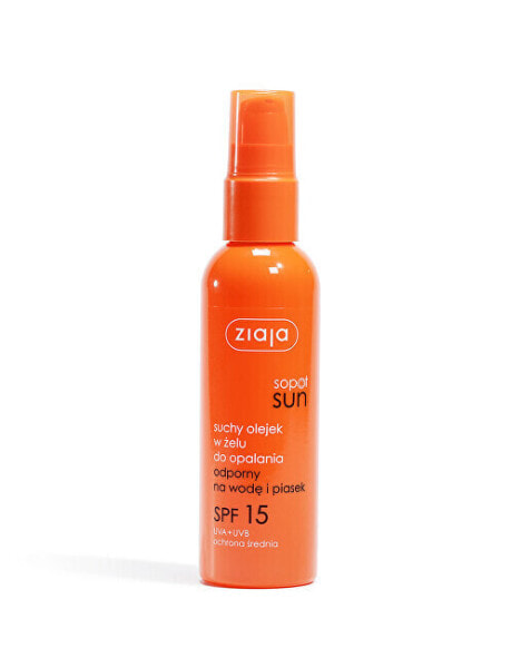 Suchý olej na opalování v gelu SPF 15 Sun (Dry Oil in Gel) 90 ml