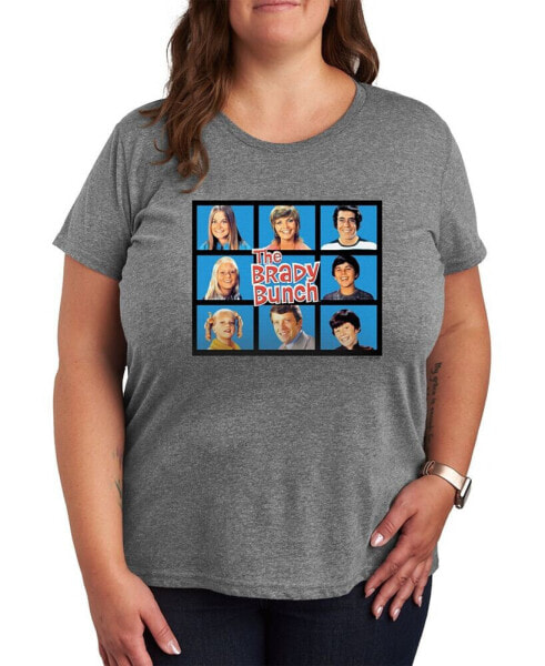 Trendy Plus Size ABC The Brady Bunch Graphic T-shirt