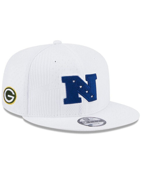 Men's White Green Bay Packers Pro Bowl 9FIFTY Snapback Hat