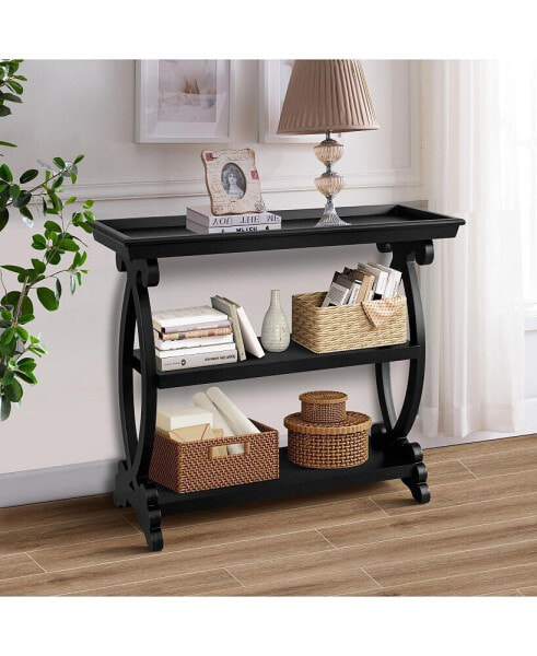 Newport Console Table For Living Room, Kitchen, Entyway(Black)