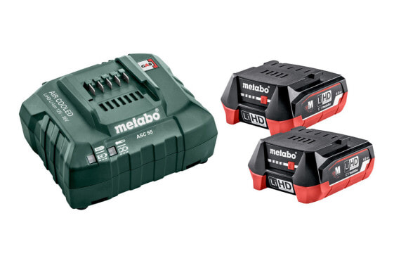 Metabo 685301000 - Battery & charger set - 4 Ah - 12 V - Metabo - Black,Green,Red - AC