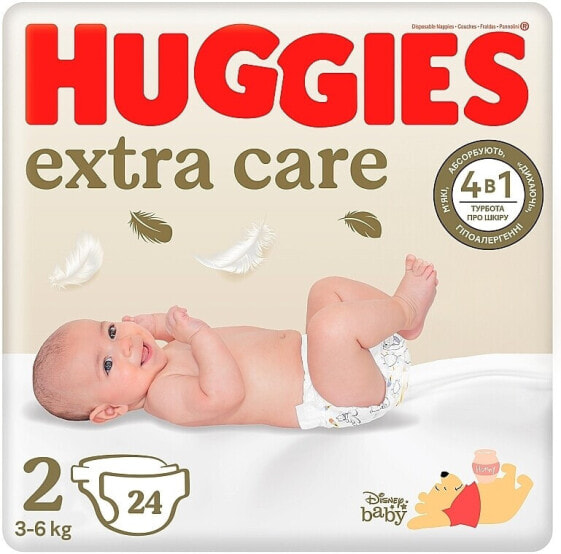 Windeln Extra Care große 2 3-6 kg 24 St.