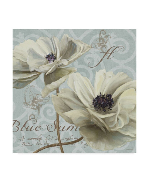 Lisa Audit 'Blue Summer II' Canvas Art - 14" x 14"