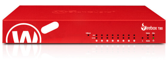 WatchGuard Firebox T80 - 631 Mbit/s - 4.7 Gbit/s - 1.32 Gbit/s - 416 Mbit/s - 1.4 Gbit/s - 909 Mbit/s