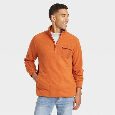 Men's Quarter-Zip Fleece Sweatshirt - Goodfellow & Co