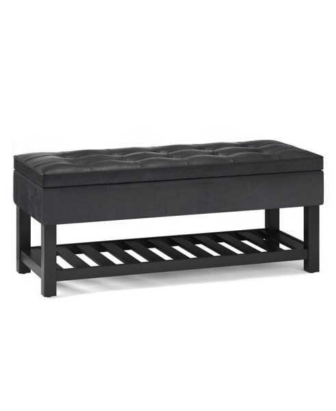 Cosmopolitan Storage Ottoman Bench with Open Bottom