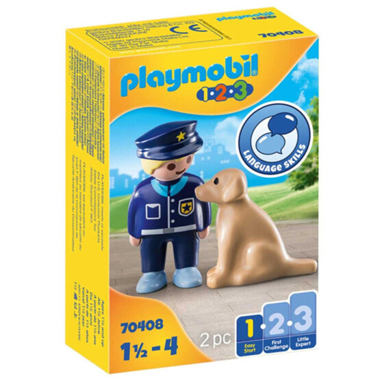 Игровой набор Playmobil Playset Police with Dog 1 Easy Starter 70408 (City Action) (Городская акция)