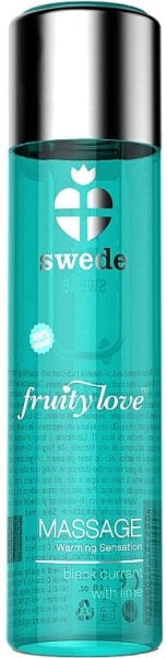 Massagegel Schwarze Johannisbeere mit Limette - Swede Fruity Love Massage Warming Sensation Black Currant With Lime 60 ml