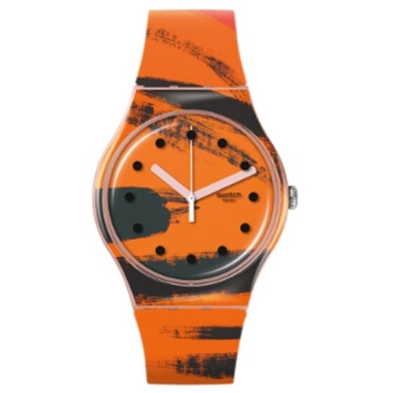 Мужские часы Swatch SUOZ362 Оранжевый