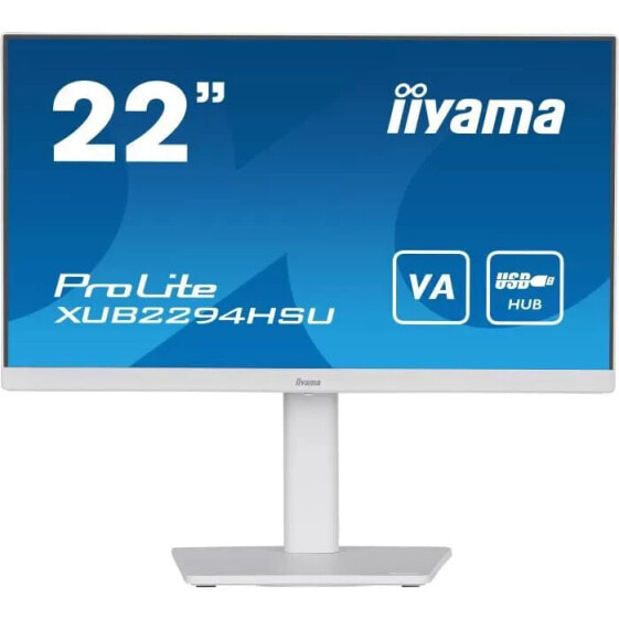 PC -Bildschirm - IIYAMA Prolite XUB22294HSU -W2 - 21,5 FHD - VA -Platte - 1 ms - 75 Hz - HDMI / DisplayPort / USB - Fu einstellbar in Hhe