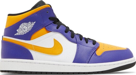 [DQ8426-517] Mens Air Jordan Retro 1 Mid 'Lakers 2022'