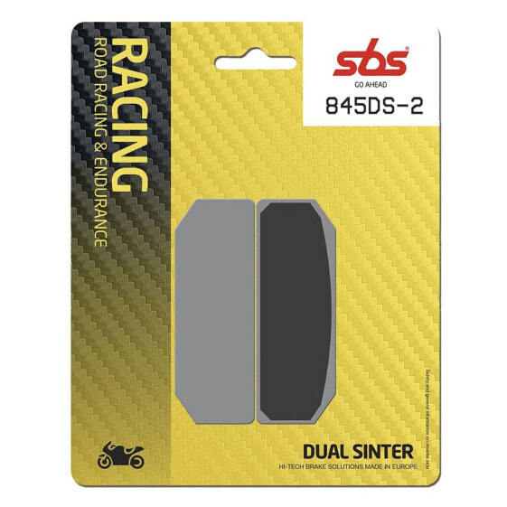 SBS Dual Road Racing Dynamic Racing Concept Hi-Tech 845DS-2 Sintered Brake Pads