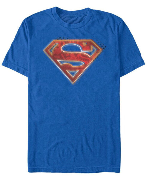DC Men's Superman Man of Steel Graffiti Logo Short Sleeve T-Shirt