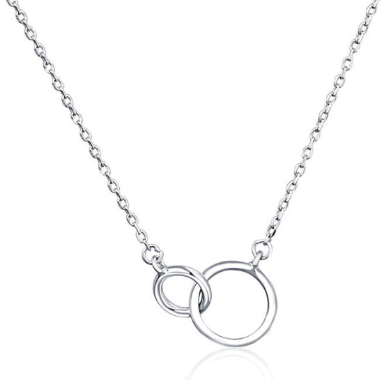 Silver necklace Linked circles SVLN0333XH20000