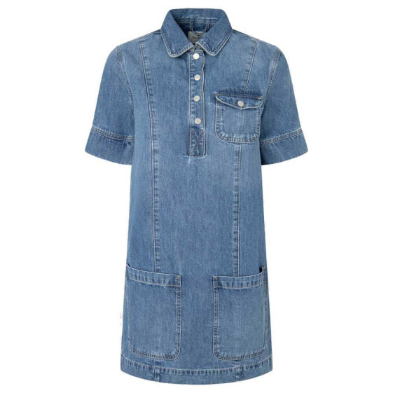 Платье стеганое женское Pepe Jeans Peggy Short Sleeve Short Dress