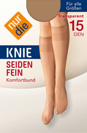 Kniestrümpfe seidenfein teint onesize 15 DEN, 1 St