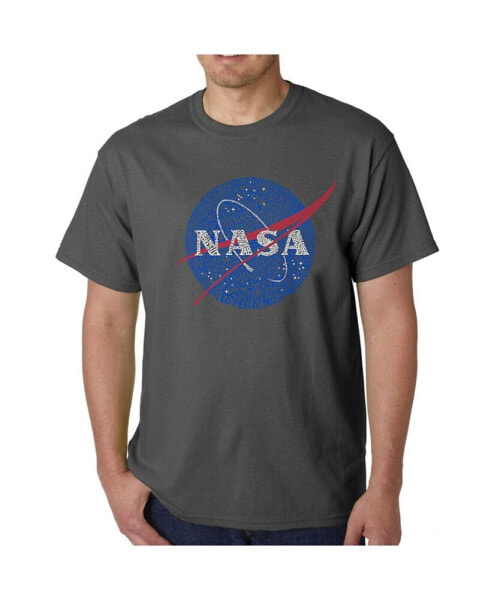 Mens Word Art T-Shirt - Nasa Meatball Logo