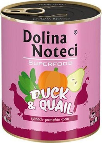 Dolina Noteci Dolina Noteci Premium Superfood Pies Kaczka i przepiórka puszka 400g