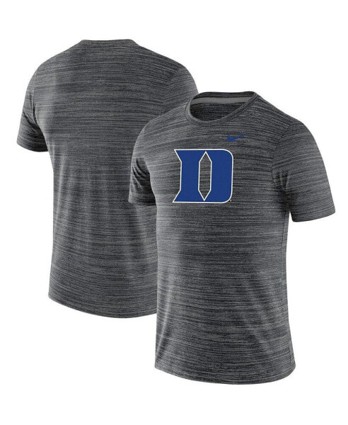 Men's Black Duke Blue Devils Team Logo Velocity Legend Performance T-shirt