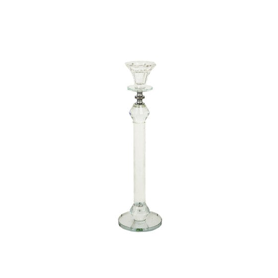 Candleholder Romimex Transparent Glass 9 x 32 x 9 cm