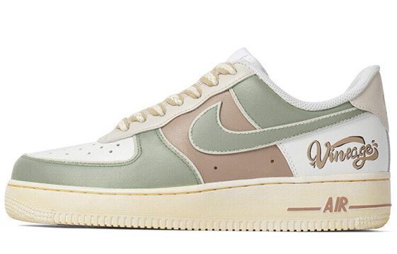 【定制球鞋】 Nike Air Force 1 Low 合成革 低帮 板鞋 女款 绿棕 / Кроссовки Nike Air Force DD8959-100