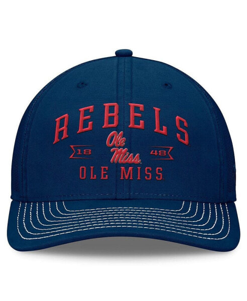 Men's Navy Ole Miss Rebels Carson Trucker Adjustable Hat