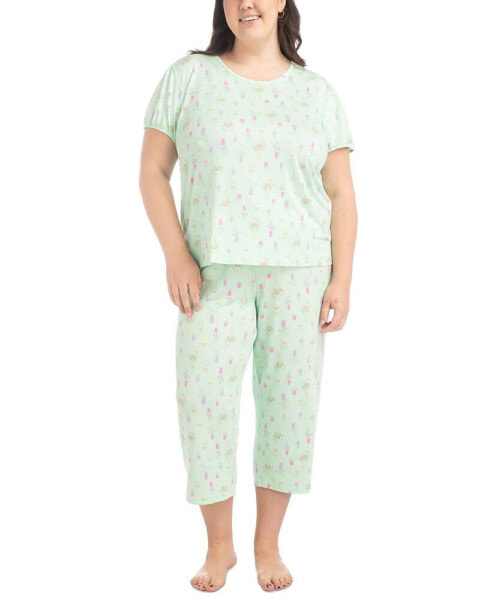 Plus Size 2-Pc. Garden Grove Capri Pajamas Set