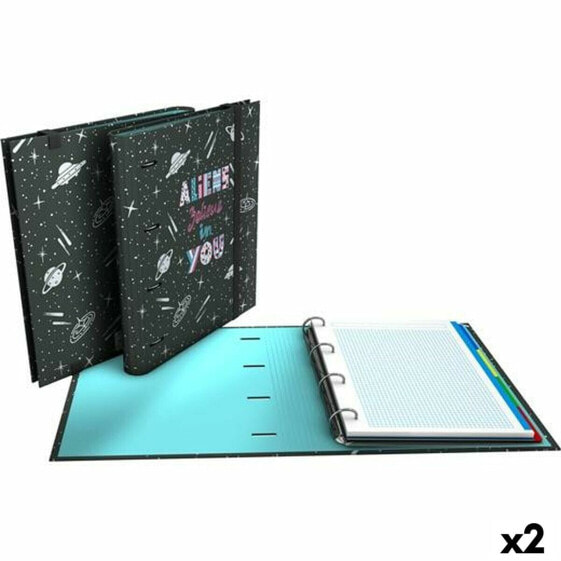 Папка-регистратор Grafoplas Carpebook Aliens Чёрный A4 (2 шт.)