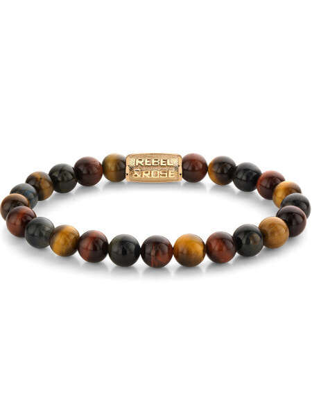 Rebel & Rose Bracelet Who's afraid of the Tiger RR-80088-G-L mens