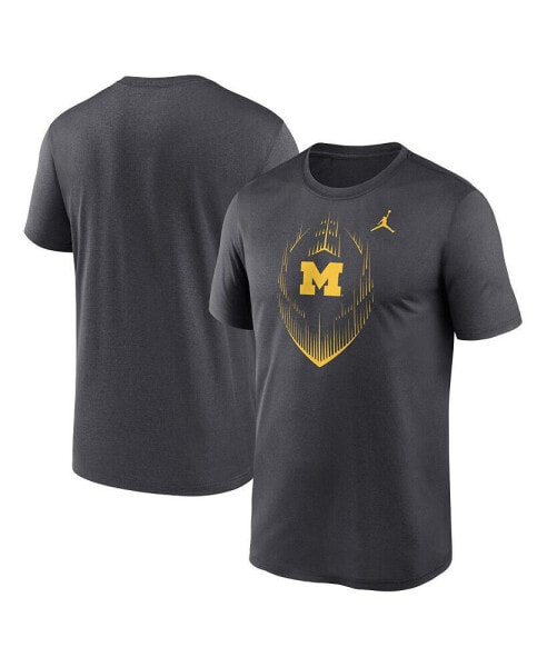 Jordan Men's Anthracite Michigan Wolverines Primetime Legend Icon Performance T-Shirt