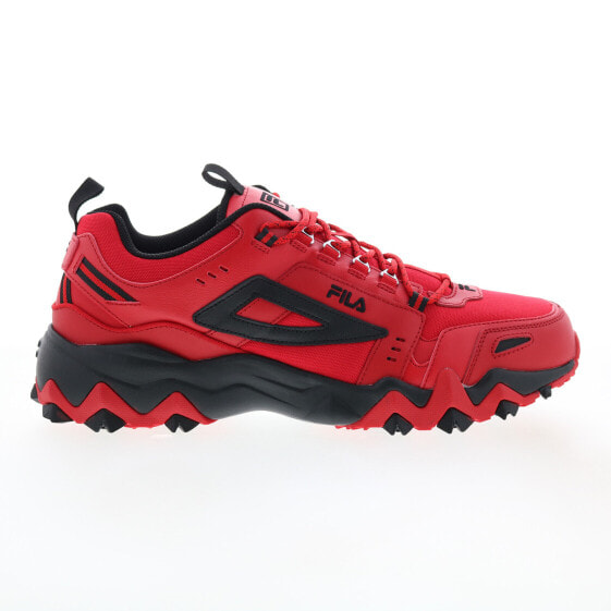 Fila Oakmont Trail 1JM01685-604 Mens Red Leather Athletic Hiking Shoes 14