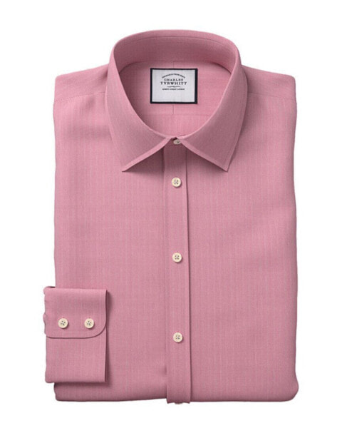 Charles Tyrwhitt Magenta Slim Fit Classic Collar Shirt Men's