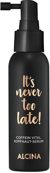 Alcina It's Never too Late Caffeine Vital Scalp Serum Тонизирующая кофейная сыворотка для кожи головы  100 мл
