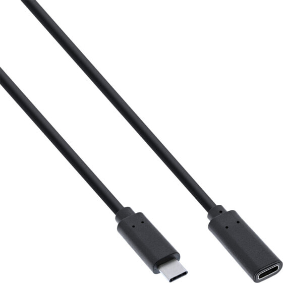 InLine USB 3.2 Gen.1x2 Extension Cable - USB-C male/female - black - 2m