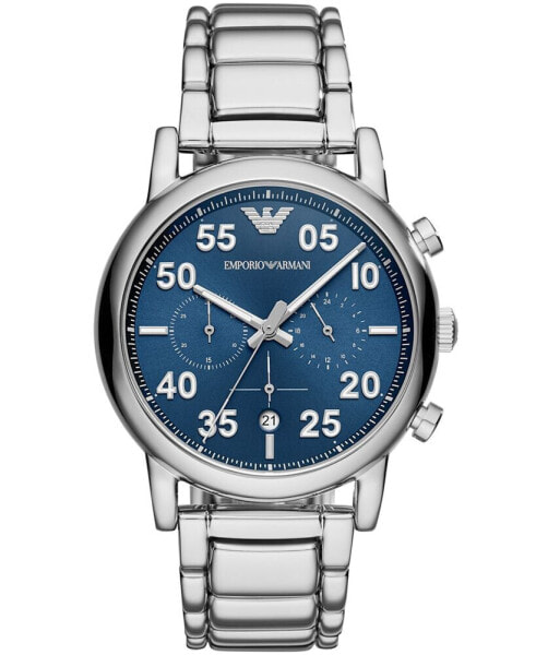 Men's Chronograph Stainless Steel Bracelet Watch 43mm