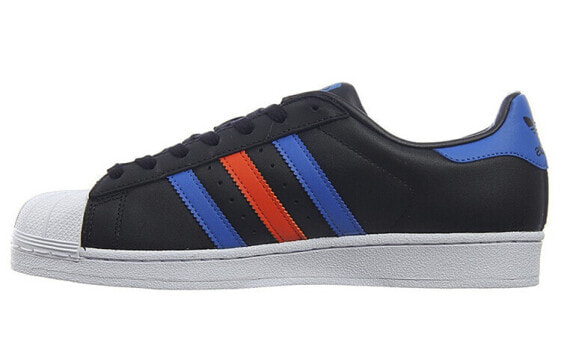 adidas originals Superstar Sneakers 休闲 防滑轻便 低帮 板鞋 男款 黑蓝 / Кроссовки Adidas originals Superstar BB2245