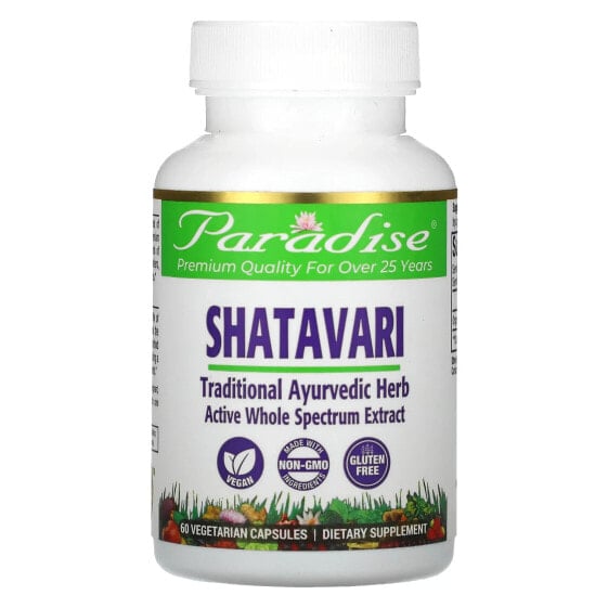 Shatavari, 60 Vegetable Capsules