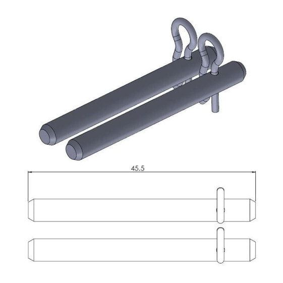 MOTO-MASTER Kawasaki/Suzuki 213027 Brake Pad Pin