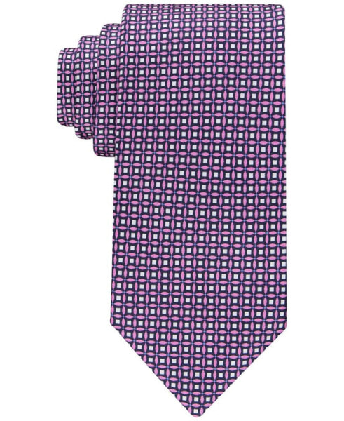 Men's Foulard Floral-Print Tie