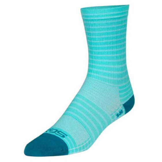 Носки высокотехнологичные SockGuy SGX 6" Aqua Stripes - спортивные