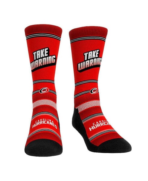 Men's and Women's Socks Carolina Hurricanes Team Slogan Crew Socks