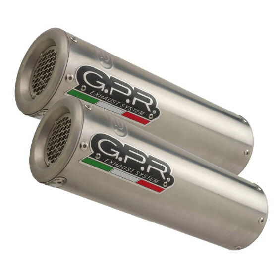 GPR EXCLUSIVE M3 Inox Double VTR 1000 SP2 RC51 02-06 homologated muffler