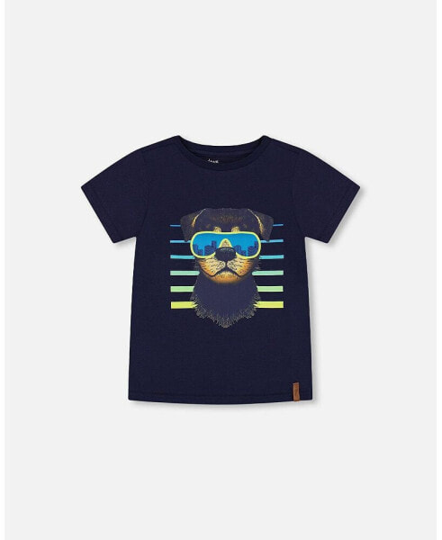 Boy T-Shirt With Print Navy - Child