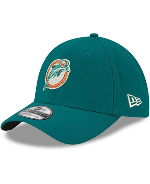 Men's Aqua Miami Dolphins Team Classic Throwback 39THIRTY Flex Hat
