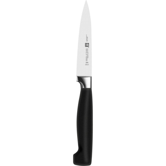 Zwilling Four Star Black 6 EL Noże Kuchenne Kute W Bloku Z Nożyczkami