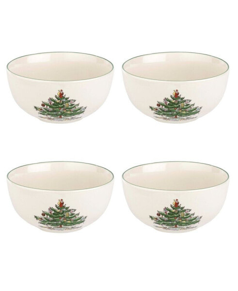 Dinnerware, Christmas Tree Set/4 Individual Bowl