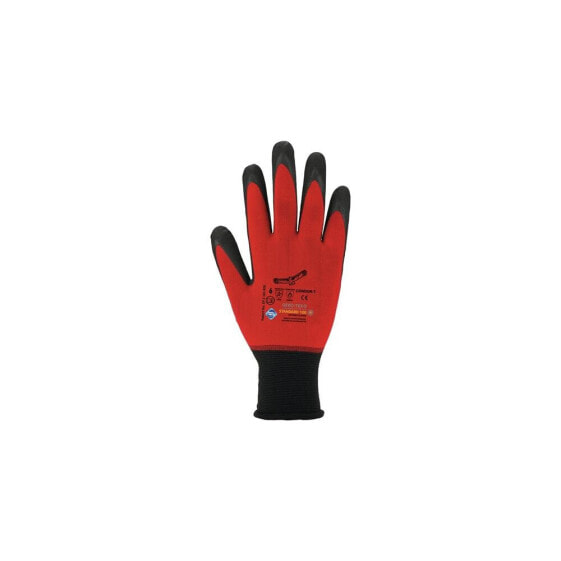 Asatex Handschuhe Condor Größe 11 rot/schwarz EN 388 EN 407 PSA-Kategorie II, VE: 12 Paar