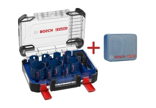 Bosch EXPERT Tough Material Lochsägen-Set 13 Stück + JBL Lautsprecher